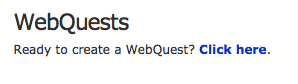 Create a WebQuest 2